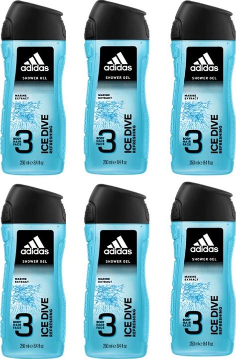 Adidas Douchegel 3in1 Ice Dive 6 x 250 ml 